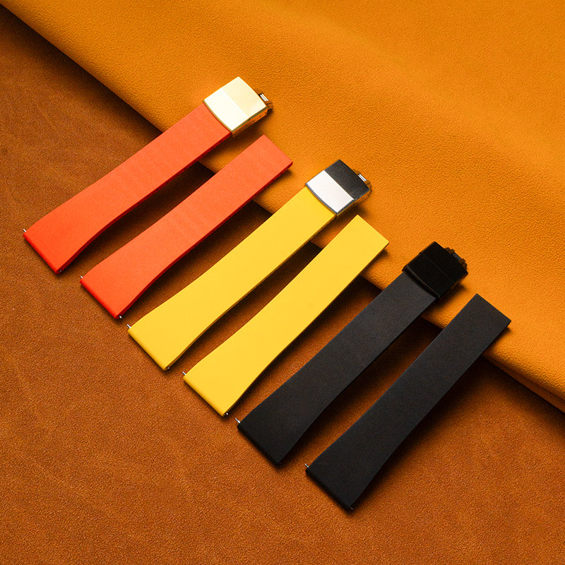 Black CTS Rubber Wrist Watch Straps