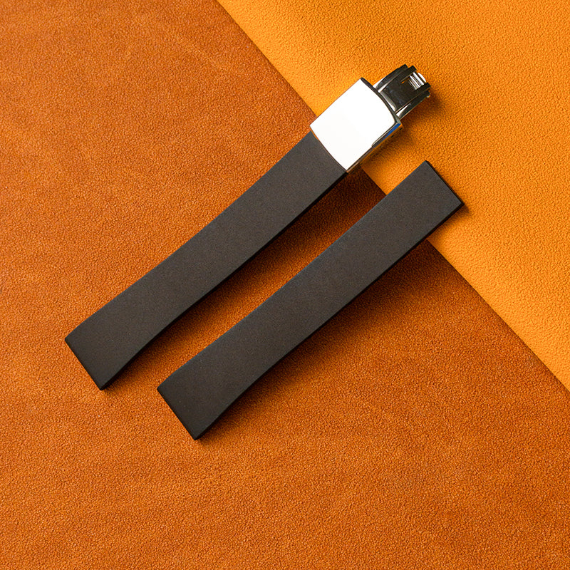 Black CTS Rubber Wrist Watch Straps